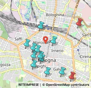 Mappa Via Avesella, 40121 Bologna BO, Italia (1.04154)