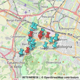 Mappa Via Enzo Zoni, 40133 Bologna BO, Italia (1.3745)