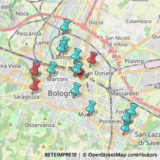 Mappa Via Filippo Re, 40126 Bologna BO, Italia (2.00688)