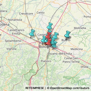 Mappa Via Marconi Guglielmo, 40122 Bologna BO, Italia (6.34429)