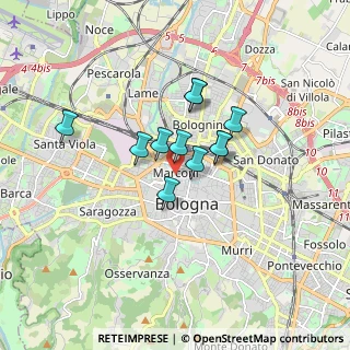 Mappa Via Marconi Guglielmo, 40122 Bologna BO, Italia (1.18364)