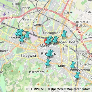 Mappa Piazza Dei Martiri, 40122 Bologna BO, Italia (1.83643)