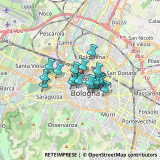 Mappa Piazza Dei Martiri, 40122 Bologna BO, Italia (1.06278)