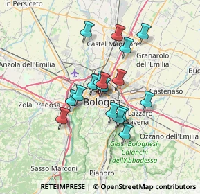 Mappa Via Marconi Guglielmo, 40122 Bologna BO, Italia (5.24882)