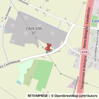 Mappa Via Casteldebole, 29, 40132 Bologna, Bologna (Emilia Romagna)