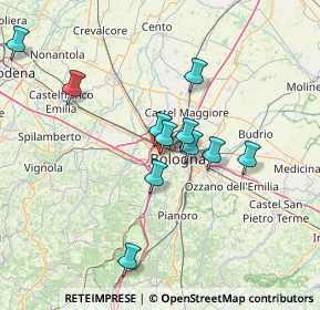 Mappa Via Tintoretto, 40133 Bologna BO, Italia (12.75545)