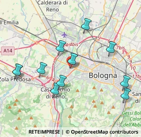 Mappa Via Adolfo de Carolis, 40133 Bologna BO, Italia (4.26273)