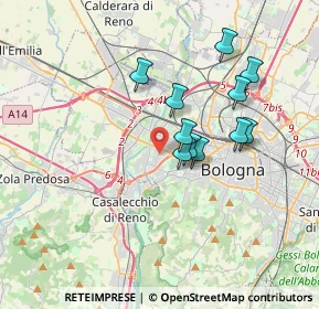 Mappa Via Tintoretto, 40133 Bologna BO, Italia (2.98818)