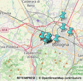 Mappa Via Tintoretto, 40133 Bologna BO, Italia (2.19273)