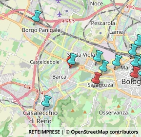 Mappa Via Adolfo de Carolis, 40133 Bologna BO, Italia (2.98563)