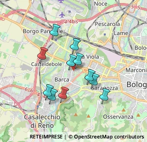 Mappa Via Tintoretto, 40133 Bologna BO, Italia (1.46818)