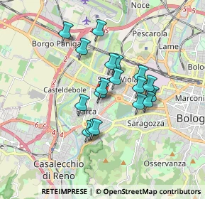 Mappa Via Adolfo de Carolis, 40133 Bologna BO, Italia (1.38111)