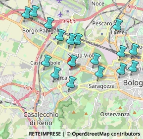 Mappa Via Tintoretto, 40133 Bologna BO, Italia (2.07588)