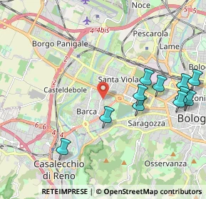 Mappa Via Tintoretto, 40133 Bologna BO, Italia (2.32636)