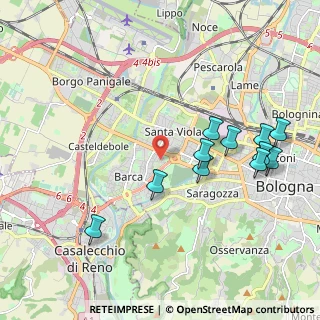 Mappa Via Giovanni Gioseffo dal Solo, 40133 Bologna BO, Italia (2.15364)