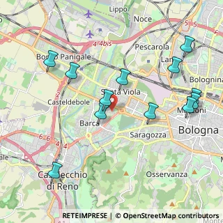 Mappa Via Giovanni Gioseffo dal Solo, 40133 Bologna BO, Italia (2.27333)