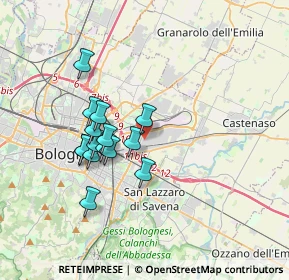 Mappa Via del Decoratore, 40138 Bologna BO, Italia (3.04133)