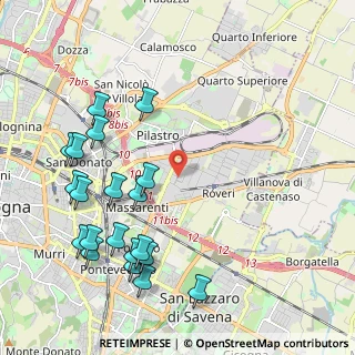 Mappa Via del Decoratore, 40138 Bologna BO, Italia (2.512)