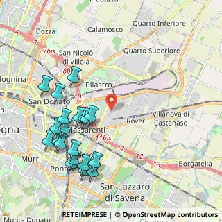 Mappa Via del Decoratore, 40138 Bologna BO, Italia (2.362)