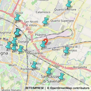 Mappa Via del Decoratore, 40138 Bologna BO, Italia (2.88)