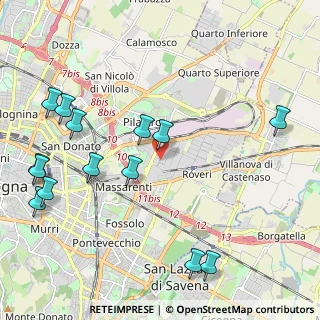 Mappa Via del Decoratore, 40138 Bologna BO, Italia (2.66214)