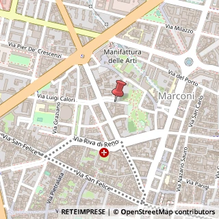 Mappa Via del Rondone, 3, 40122 Bologna, Bologna (Emilia Romagna)