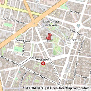 Mappa Via del Rondone, 1, 40122 Bologna, Bologna (Emilia Romagna)