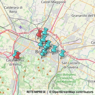 Mappa Via Mascarella, 40126 Bologna BO, Italia (2.5025)