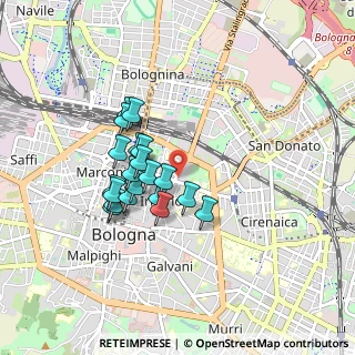 Mappa Via Mascarella, 40126 Bologna BO, Italia (0.713)
