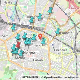 Mappa Via Mascarella, 40126 Bologna BO, Italia (1.13059)
