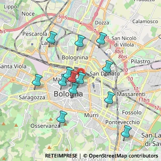 Mappa Via Mascarella, 40126 Bologna BO, Italia (1.77231)
