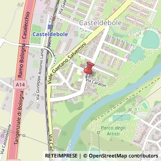 Mappa Via Caduti di Casteldebole,  52, 40132 Bologna, Bologna (Emilia Romagna)