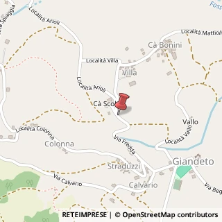 Mappa Via Giandeto Biancana, 3, 42034 Casina, Reggio nell'Emilia (Emilia Romagna)
