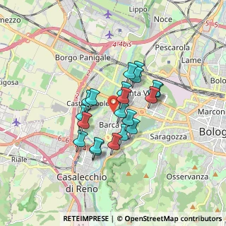 Mappa Via Nino Bertocchi, 40133 Bologna BO, Italia (1.2755)