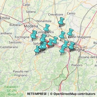 Mappa Via Monteveglio, 40053 Valsamoggia BO, Italia (10.034)
