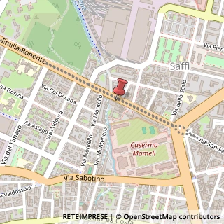 Mappa Via Aurelio Saffi, 22/2A-B-C, 40131 Bologna, Bologna (Emilia Romagna)