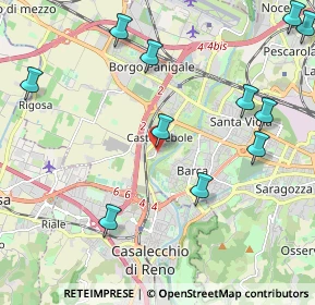 Mappa Via Caduti di Casteldebole, 40132 Bologna BO, Italia (2.61)