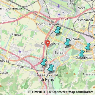 Mappa Via Rotta, 40132 Bologna BO, Italia (3.136)