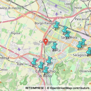 Mappa Via Rotta, 40132 Bologna BO, Italia (2.61167)