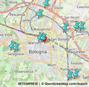 Mappa Via Quirino Majorana, 40126 Bologna BO, Italia (2.55182)