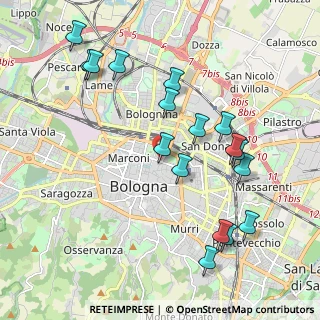Mappa Via Irnerio, 40126 Bologna BO, Italia (2.19529)
