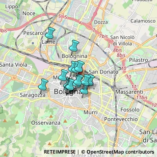 Mappa Via Irnerio, 40126 Bologna BO, Italia (1.03882)