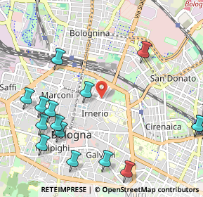 Mappa Via Quirino Majorana, 40126 Bologna BO, Italia (1.36667)