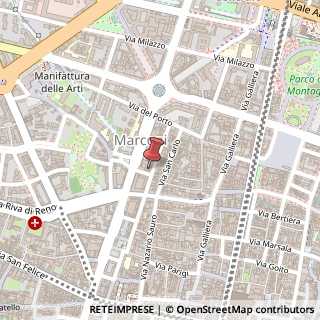 Mappa Via Giacomo Leopardi, 6, 40122 Bologna, Bologna (Emilia Romagna)