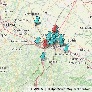 Mappa Via Argentina Altobelli, 40133 Bologna BO, Italia (9.12526)
