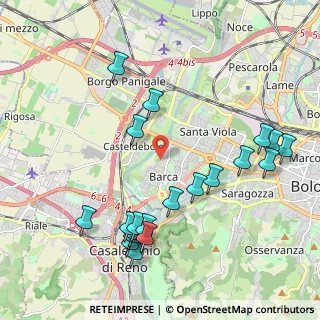 Mappa Via Argentina Altobelli, 40133 Bologna BO, Italia (2.355)