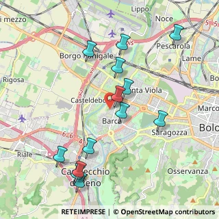 Mappa Via Argentina Altobelli, 40133 Bologna BO, Italia (2.16846)
