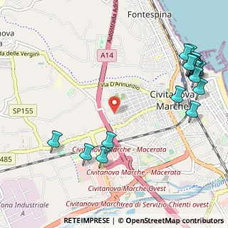 Mappa Via Pablo Neruda, 62012 Civitanova Marche MC, Italia (1.502)