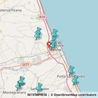 Mappa Via Pablo Neruda, 62012 Civitanova Marche MC, Italia (5.29182)