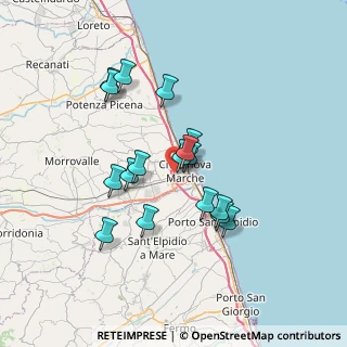 Mappa Via Pablo Neruda, 62012 Civitanova Marche MC, Italia (6.15588)